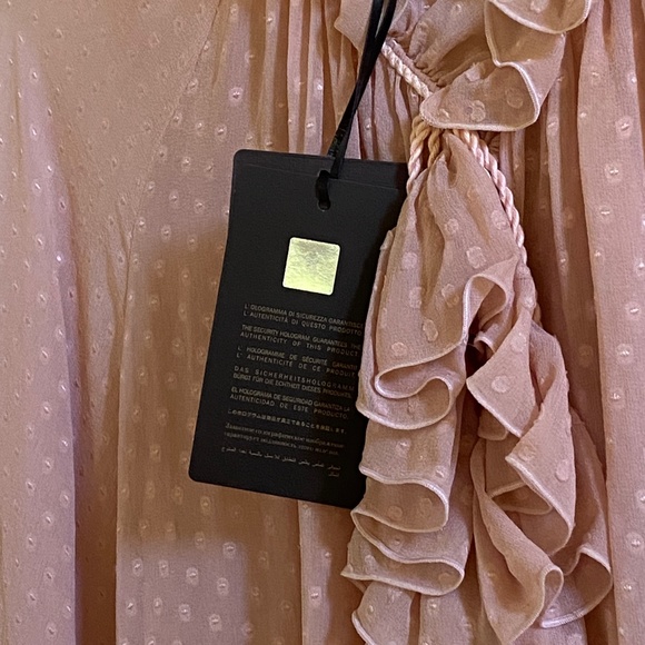 Roberto Cavalli Ruffle Silk-georgette Blouse Small - Picture 9 of 10